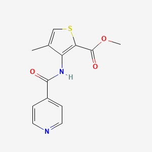 Methyl 4-methyl-3-(pyridine-4-carbonylamino)thiophene-2-carboxylate