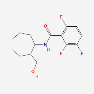 2,3,6-trifluoro-N-[2-(hydroxymethyl)cycloheptyl]benzamide