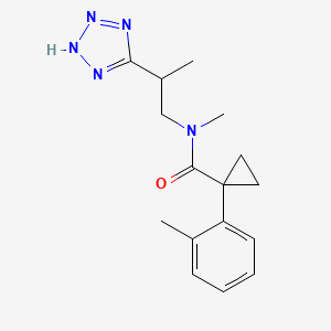 N-methyl-1-(2-methylphenyl)-N-[2-(2H-tetrazol-5-yl)propyl]cyclopropane-1-carboxamide