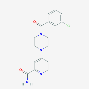 4-[4-(3-Chlorobenzoyl)piperazin-1-yl]pyridine-2-carboxamide