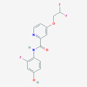 4-(2,2-difluoroethoxy)-N-(2-fluoro-4-hydroxyphenyl)pyridine-2-carboxamide