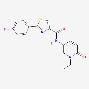 N-(1-ethyl-6-oxopyridin-3-yl)-2-(4-fluorophenyl)-1,3-thiazole-4-carboxamide