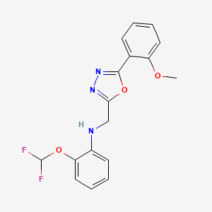 2-(difluoromethoxy)-N-[[5-(2-methoxyphenyl)-1,3,4-oxadiazol-2-yl]methyl]aniline