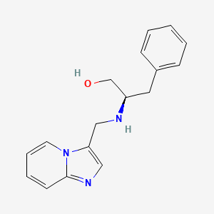 (2R)-2-(imidazo[1,2-a]pyridin-3-ylmethylamino)-3-phenylpropan-1-ol