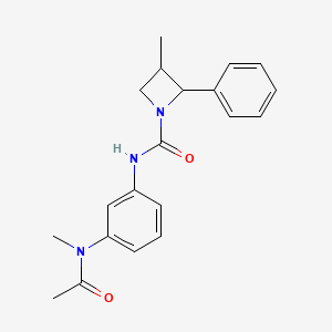 N-[3-[acetyl(methyl)amino]phenyl]-3-methyl-2-phenylazetidine-1-carboxamide