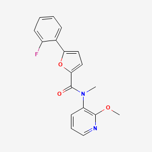 5-(2-fluorophenyl)-N-(2-methoxypyridin-3-yl)-N-methylfuran-2-carboxamide