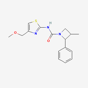 N-[4-(methoxymethyl)-1,3-thiazol-2-yl]-3-methyl-2-phenylazetidine-1-carboxamide