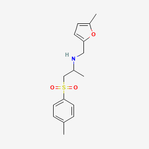 N-[(5-methylfuran-2-yl)methyl]-1-(4-methylphenyl)sulfonylpropan-2-amine