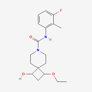 3-ethoxy-N-(3-fluoro-2-methylphenyl)-1-hydroxy-7-azaspiro[3.5]nonane-7-carboxamide