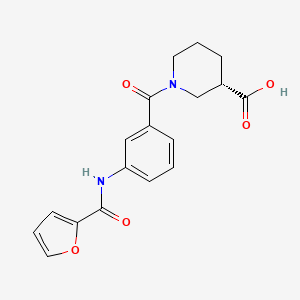 (3S)-1-[3-(furan-2-carbonylamino)benzoyl]piperidine-3-carboxylic acid