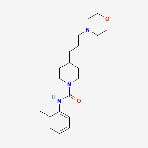 N-(2-methylphenyl)-4-(3-morpholin-4-ylpropyl)piperidine-1-carboxamide