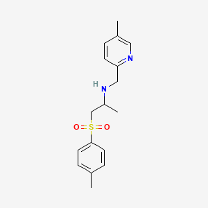 1-(4-methylphenyl)sulfonyl-N-[(5-methylpyridin-2-yl)methyl]propan-2-amine