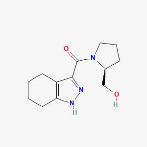 [(2S)-2-(hydroxymethyl)pyrrolidin-1-yl]-(4,5,6,7-tetrahydro-1H-indazol-3-yl)methanone