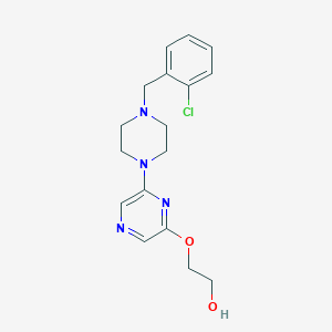 2-[6-[4-[(2-Chlorophenyl)methyl]piperazin-1-yl]pyrazin-2-yl]oxyethanol