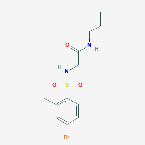 2-[(4-bromo-2-methylphenyl)sulfonylamino]-N-prop-2-enylacetamide