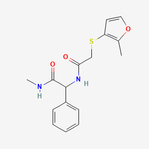 N-methyl-2-[[2-(2-methylfuran-3-yl)sulfanylacetyl]amino]-2-phenylacetamide