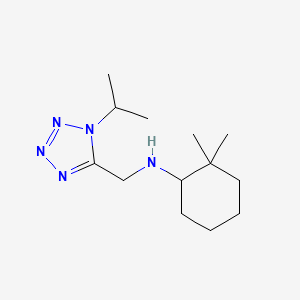 2,2-dimethyl-N-[(1-propan-2-yltetrazol-5-yl)methyl]cyclohexan-1-amine