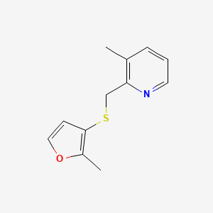 3-Methyl-2-[(2-methylfuran-3-yl)sulfanylmethyl]pyridine