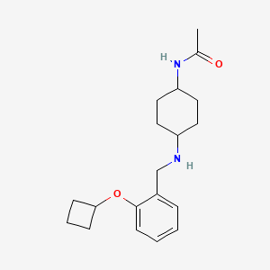 N-[4-[(2-cyclobutyloxyphenyl)methylamino]cyclohexyl]acetamide