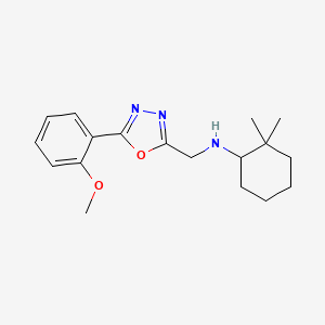 N-[[5-(2-methoxyphenyl)-1,3,4-oxadiazol-2-yl]methyl]-2,2-dimethylcyclohexan-1-amine