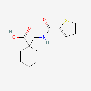 1-[(Thiophene-2-carbonylamino)methyl]cyclohexane-1-carboxylic acid