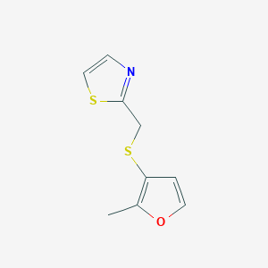 2-[(2-Methylfuran-3-yl)sulfanylmethyl]-1,3-thiazole