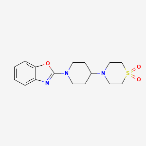 4-[1-(1,3-Benzoxazol-2-yl)piperidin-4-yl]-1,4-thiazinane 1,1-dioxide
