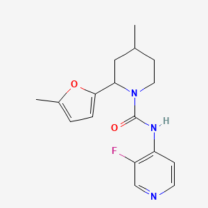 N-(3-fluoropyridin-4-yl)-4-methyl-2-(5-methylfuran-2-yl)piperidine-1-carboxamide