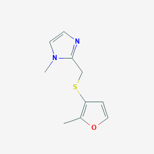 1-Methyl-2-[(2-methylfuran-3-yl)sulfanylmethyl]imidazole