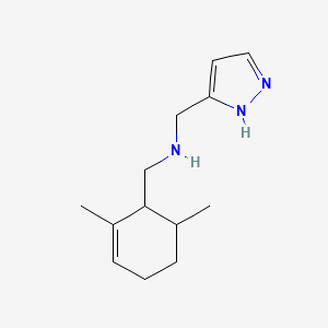 1-(2,6-dimethylcyclohex-2-en-1-yl)-N-(1H-pyrazol-5-ylmethyl)methanamine