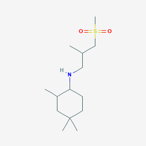 2,4,4-trimethyl-N-(2-methyl-3-methylsulfonylpropyl)cyclohexan-1-amine