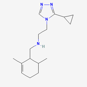 2-(3-cyclopropyl-1,2,4-triazol-4-yl)-N-[(2,6-dimethylcyclohex-2-en-1-yl)methyl]ethanamine