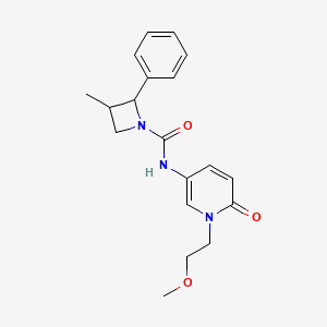 N-[1-(2-methoxyethyl)-6-oxopyridin-3-yl]-3-methyl-2-phenylazetidine-1-carboxamide