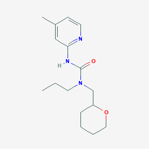 3-(4-Methylpyridin-2-yl)-1-(oxan-2-ylmethyl)-1-propylurea