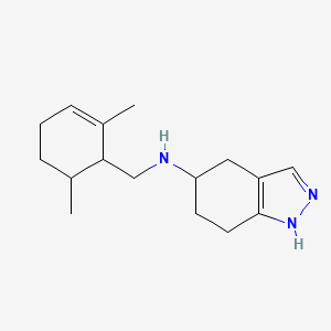 molecular formula C16H25N3 B7664362 N-[(2,6-dimethylcyclohex-2-en-1-yl)methyl]-4,5,6,7-tetrahydro-1H-indazol-5-amine 