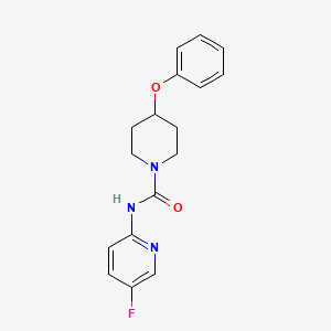 molecular formula C17H18FN3O2 B7664433 N-(5-fluoropyridin-2-yl)-4-phenoxypiperidine-1-carboxamide 