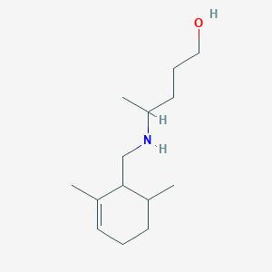 molecular formula C14H27NO B7664450 4-[(2,6-Dimethylcyclohex-2-en-1-yl)methylamino]pentan-1-ol 