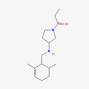 molecular formula C16H28N2O B7664452 1-[3-[(2,6-Dimethylcyclohex-2-en-1-yl)methylamino]pyrrolidin-1-yl]propan-1-one 