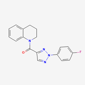 3,4-dihydro-2H-quinolin-1-yl-[2-(4-fluorophenyl)triazol-4-yl]methanone