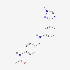 N-[4-[[3-(1-methyl-1,2,4-triazol-3-yl)anilino]methyl]phenyl]acetamide