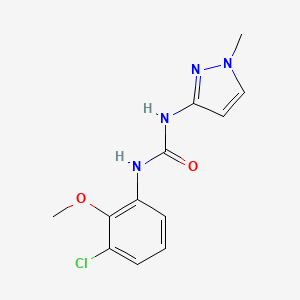 1-(3-Chloro-2-methoxyphenyl)-3-(1-methylpyrazol-3-yl)urea