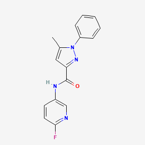 N-(6-fluoropyridin-3-yl)-5-methyl-1-phenylpyrazole-3-carboxamide