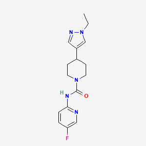 4-(1-ethylpyrazol-4-yl)-N-(5-fluoropyridin-2-yl)piperidine-1-carboxamide