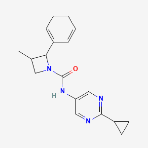 N-(2-cyclopropylpyrimidin-5-yl)-3-methyl-2-phenylazetidine-1-carboxamide