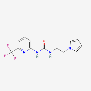 1-(2-Pyrrol-1-ylethyl)-3-[6-(trifluoromethyl)pyridin-2-yl]urea