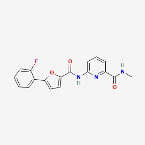 6-[[5-(2-fluorophenyl)furan-2-carbonyl]amino]-N-methylpyridine-2-carboxamide