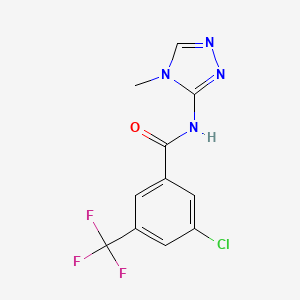 3-chloro-N-(4-methyl-1,2,4-triazol-3-yl)-5-(trifluoromethyl)benzamide