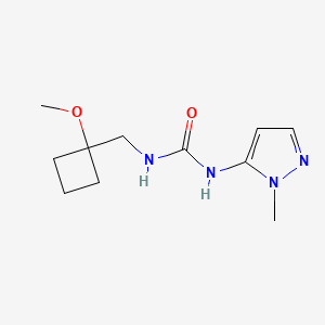 1-[(1-Methoxycyclobutyl)methyl]-3-(2-methylpyrazol-3-yl)urea