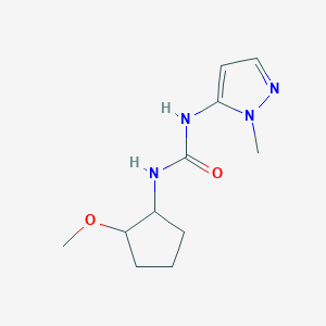 molecular formula C11H18N4O2 B7664717 1-(2-Methoxycyclopentyl)-3-(2-methylpyrazol-3-yl)urea 