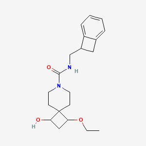 N-(7-bicyclo[4.2.0]octa-1,3,5-trienylmethyl)-3-ethoxy-1-hydroxy-7-azaspiro[3.5]nonane-7-carboxamide